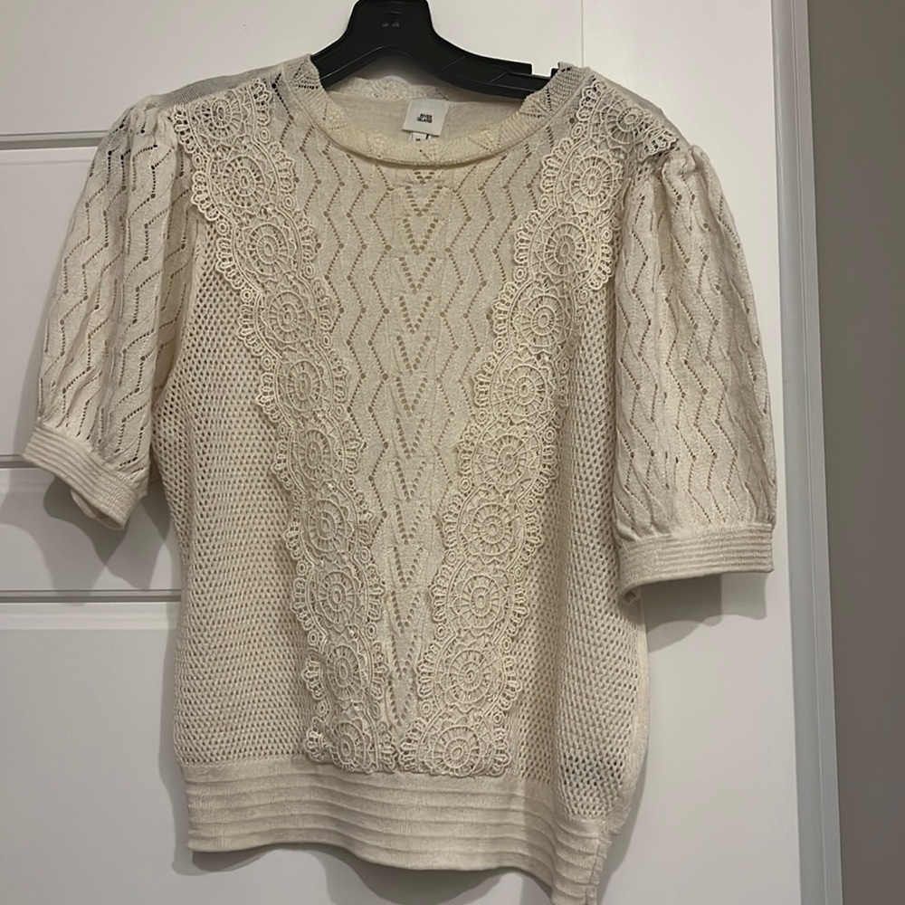River island cotton shirt. Cute and part see thru